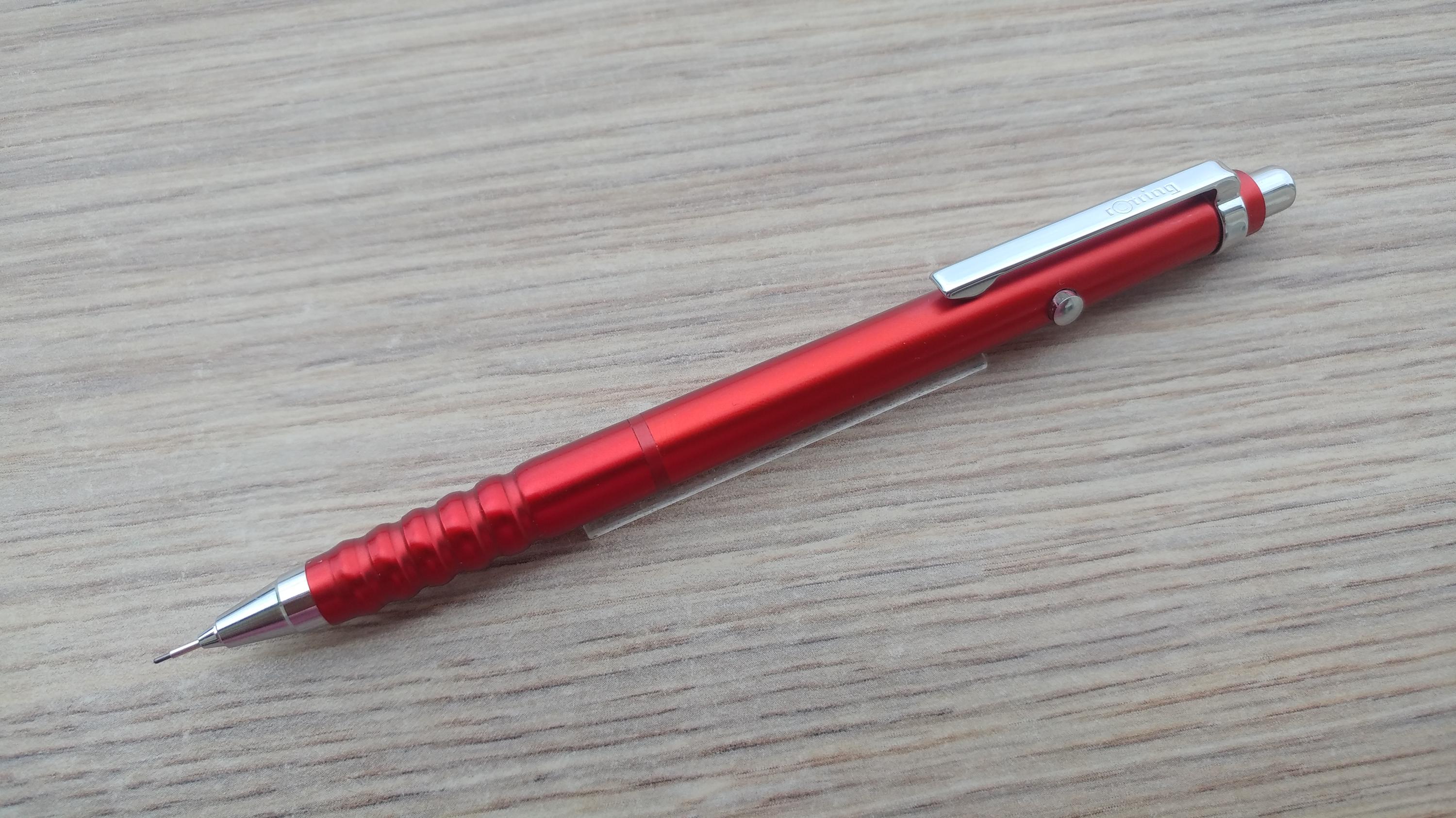 Rotring Tikky Double Push Mechanical Pencil - 0.5mm - Aluminum