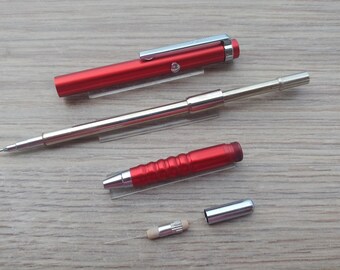 o*f様 rOtring Newton Double Knock pencil Rotring Tikky Double Push Mechanical Pencil - 0.5mm - Aluminum