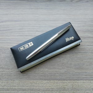 Hero 100 Gold 14K-585 nf Nib Fountain Pen BOXED Vintage SUPER Rare NOS 1960&#39;s