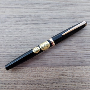 Vintage VERY RARE 1960&#39;s - Black Reform 4328 Fountain Pen - NOS - 14C-585 Gold F Nib - Made in Germany - Unique gift