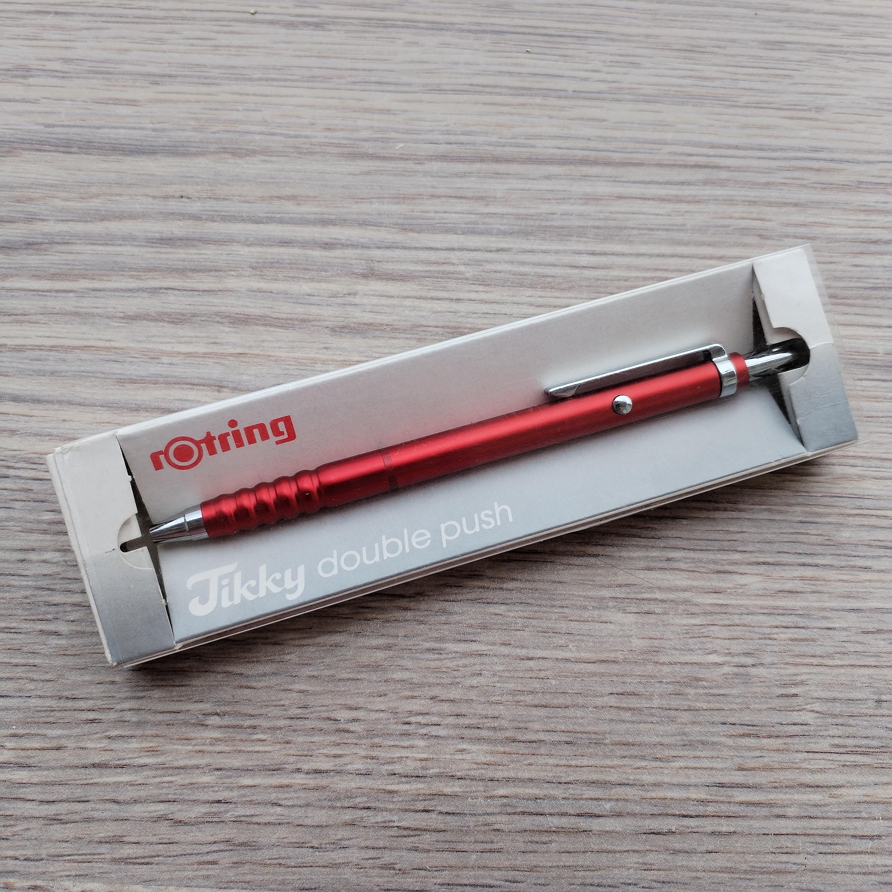 o*f様 rOtring Newton Double Knock pencil Rotring Tikky Double Push Mechanical Pencil - 0.5mm - Aluminum