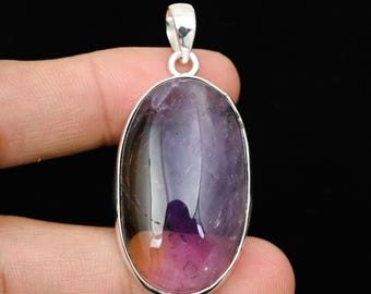 Handmade Ametrine Pendant, 925 Sterling Silver Gemstone Necklace