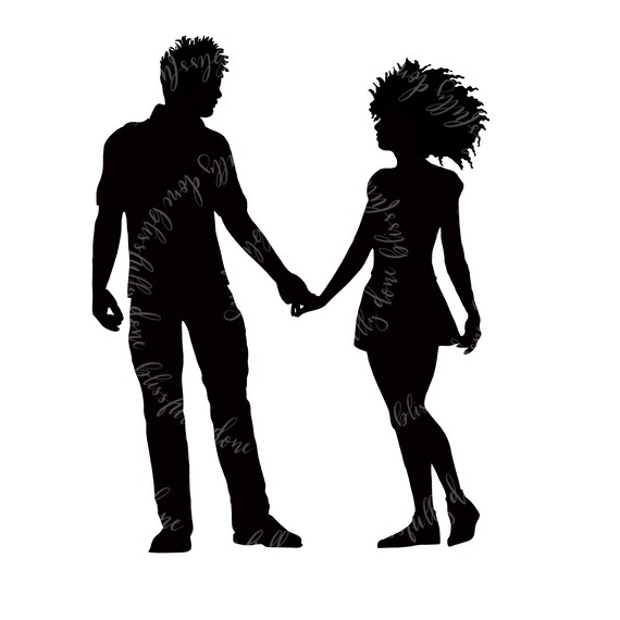 Download Holding Hands African American Couple Png Svg Etsy