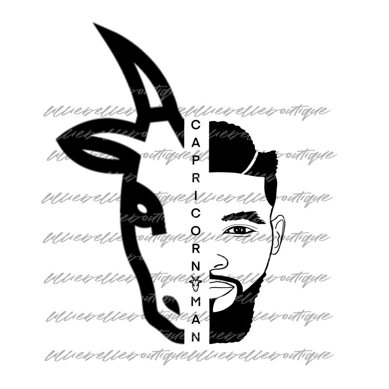 Download Capricorn Man ... African American Man Astrology PNG SVG ...
