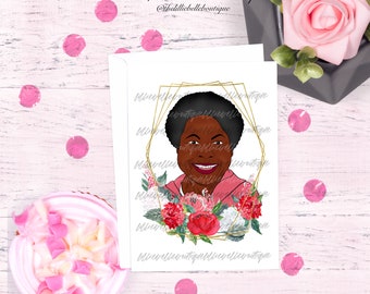 Mama Ella African American Mother's Day Card Black Mother Greeting Card Black Queen Black Mom Black Mama Grandma Grandmother Nana