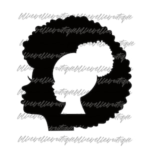 Mother and Daughther Mother's Day African American Woman PNG Print Then Cut Cricut Silhouette Sublimation