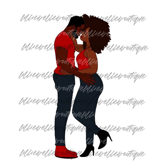 A Kiss African American Couple Png Print Then Cut Cricut Etsy A Kiss African American Couple Png Print Then Cut Cricut Etsy