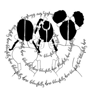Three Little Girls ... African American Girls   PNG SVG