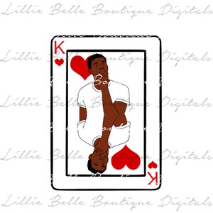 King Card ... African American Man PNG SVG Vector