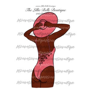 Time for Dip African American Woman Swimming PNG Print Then Cut Cricut Silhouette Sublimation