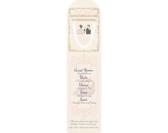 Netherfield Ball Ticket Bookmark - Pride and Prejudice Bookmark - Jane Austen Gift for Book Lovers - Regency-Inspired Bookish Accessory