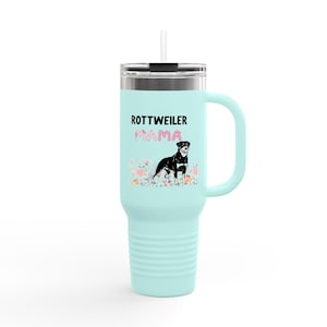 Rottweiler Mama Insulated Travel Mug, 40oz - Pet Lover Gift, Dog Mom Cup, Unique Travel Tumbler, Animal Lover Accessory, Rottweiler [...]