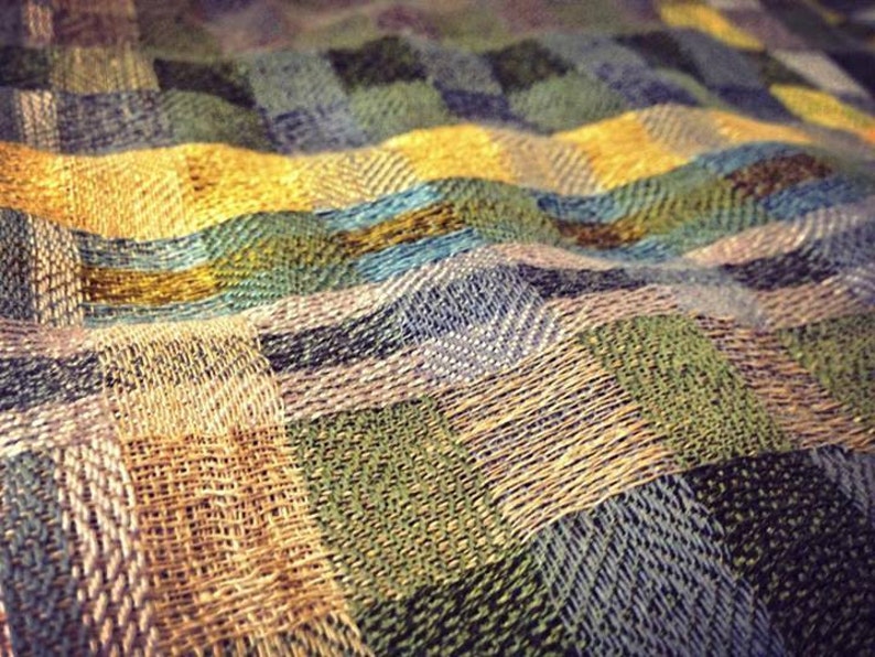 Eponym Handwoven Heirloom Scarf in Cashmere, Silk and Linen Dark Hedges Collection A/W14 image 2