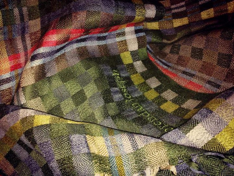 Eponym Handwoven Heirloom Scarf in Cashmere, Silk and Linen Dark Hedges Collection A/W14 image 4