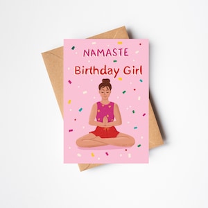 Deseos fantásticos: Tarjeta de cumpleaños para amantes del yoga