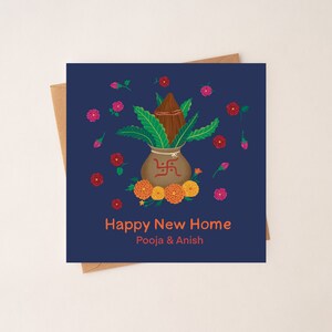 carte indienne personnalisée pour pendaison de crémaillère | Cadeau indien pour pendaison de crémaillère | cadeau pour la maison neuve