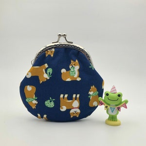 Bolsa de moedas para cachorro, fecho, bolsa com moldura Kiss Lock, presente para amantes de animais, presente de ação de graças para professor, presente de Natal para meninas, presente de Natal