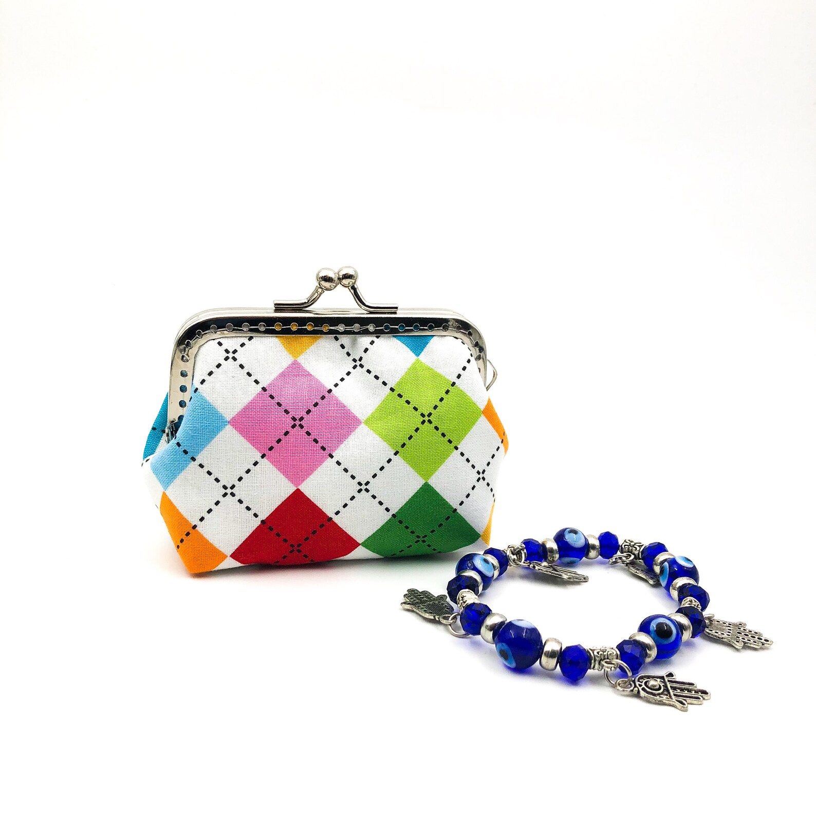 Portamonete Vintage A Scatto Set Pezzi Con Chiusura Kiss-Lock