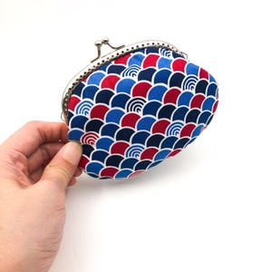Fecho de porta-moedas, bolsa Kiss Lock, bolsa clutch para mulheres, artesanato adorável japonês, presente de Natal para amigos, ideia de estofamento de meia, ação de graças