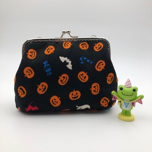 Monedero de bloqueo de beso, cierre de monedero de moneda, bolso de hombro, bolso kisslock, dulce y golosina, caso de teléfono de Halloween, regalo de Halloween para niños