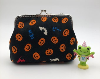 Kiss Lock Purse, Coin Purse Clasp, Shoulder Bag, Kisslock Handbag, Sweet and Treat, Halloween Phone case, Halloween Gift for Kid