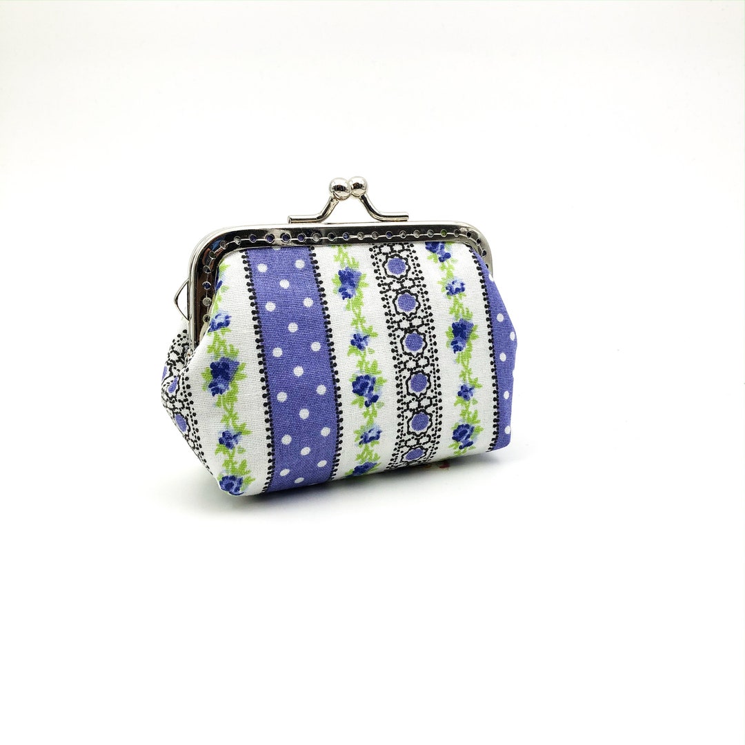 Clasp Coin Purse, Kisslock Bag, Clutch Wallet, Keychain Wallet, Retro