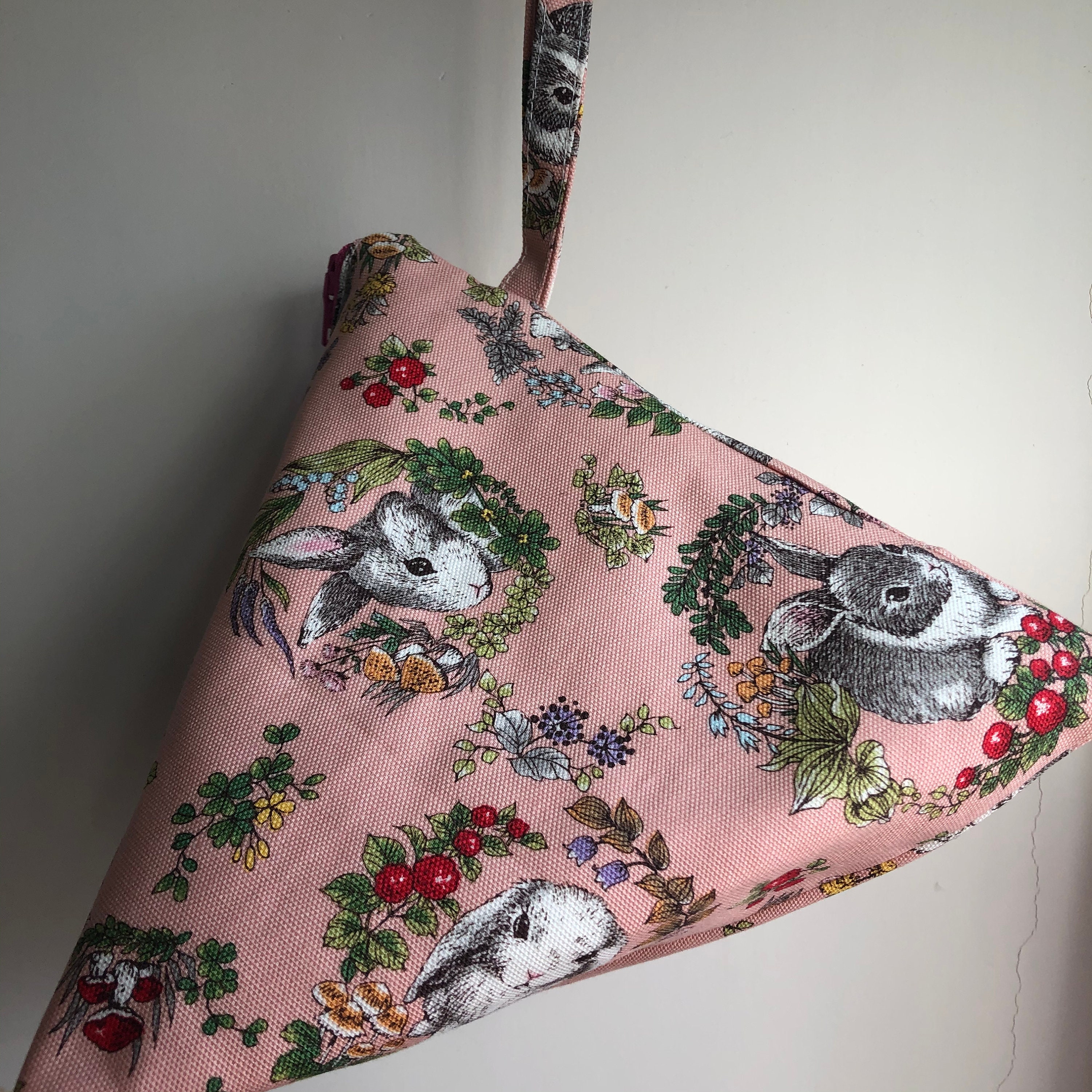 Triangular Pyramid Bag Triangle Bag, Pyramid Bag, Japanese Bag, Bunny, Rabbit, Gift for Her - Etsy