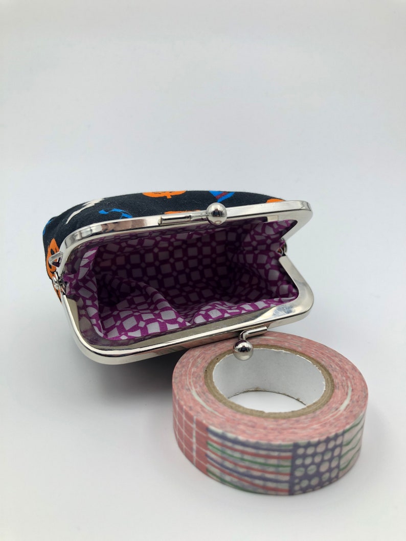 Halloween Pumbkin and Candies Kisslock Coin Purse Clasp Coin Purse Change Wallet