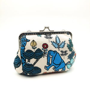 Beso cerradura monedero de la moneda, monedero de cierre, cartera de kisslock, embrague de pulsera, bolso bandolera de la correa del bolso, regalo del amante de los animales, regalo de Navidad para los amigos