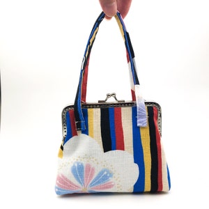 Münze Geldbörse Verschluss, Kuss-Schloss-Geldbörse, Verschluss Geldbörse, Schlüsselanhänger Brieftasche, japanische Baumwollstoff, Blumen-Design, Weihnachtsgeschenk für Freunde