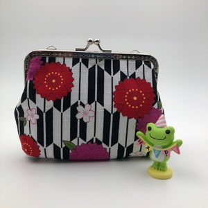 Flower Coin Purse, Clasp Crossbody, Kiss Lock Wallet, Japan Culture, Credit Card Case, Kerstcadeau voor vrouwen, Kous stuffer voor kinderen