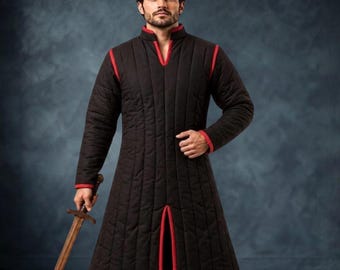 Medieval Quilted Gambeson – Padded Knight Armor Tunic