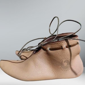 Viking Haithabu Leather Shoes, Turn Shoes: Renfair Historical Boots