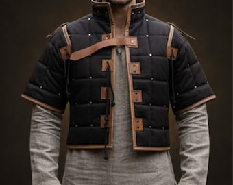 Medieval Costume Jacket –Padded Gambeson LARP Armor For Renfaire Outfit