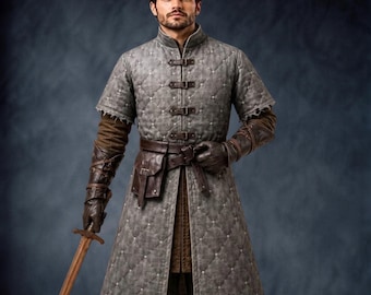 Medieval Quilted Gambeson – Padded LARP Armor