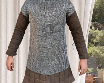 Roman Lorica Hamata Chainmail Armor - 6mm Riveted Mild Steel, Reenactment