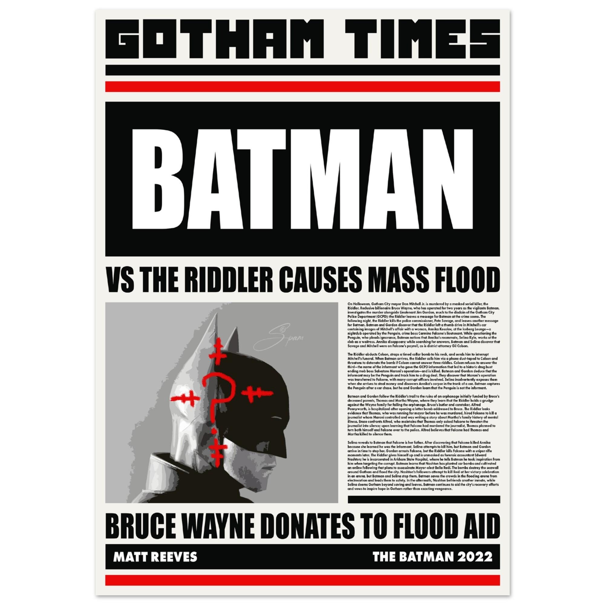 THE BATMAN Affiche Cinéma Originale Roulée Petit format 53x40cm Robert