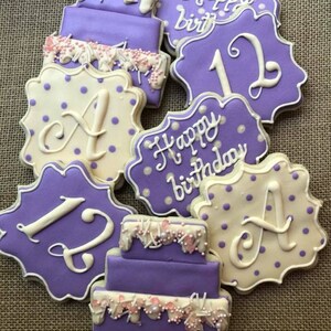 Birthday cookies 1 doz custom image 6