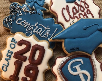 Graduation cookies - 1 dozen assorted gift set