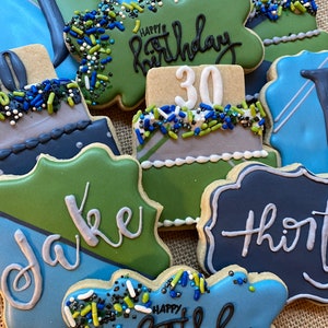 Birthday cookies 1 doz custom image 3