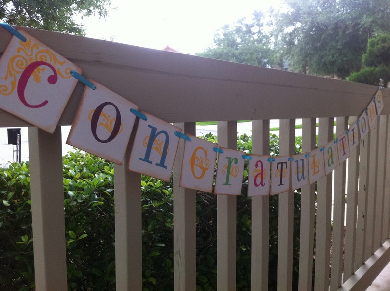 Congratulations Banner Sign Bridal Shower Baby Shower Graduation 2016 Class Of 2016