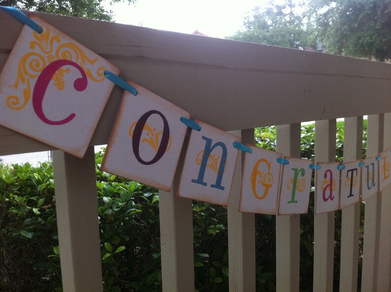 Congratulations Banner Sign Bridal Shower Baby Shower Graduation 2016 Class Of 2016