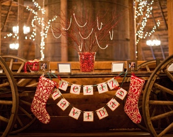 Christmas Decoration Feliz Navidad Garland Banner / Christmas Decoration