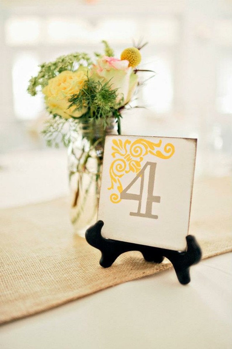 Wedding Table Numbers 110 Custom Colors Weddings Table Etsy