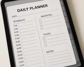 Undated Digital Planner for iPad Goodnotes, Notability, Digital Journal, Productivity Planner, Hyperlinked PDF, Instant Download