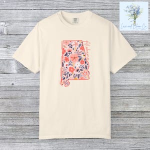 Alabama Tee - Cute State Pride Shirt, Casual Wear, Comfort Colors