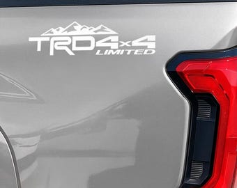 TRD 4X4 Limited Decals for TUNDRA 2024 2025 2026 Truck Bedside Vinyl Sticker Mountain 2Pc