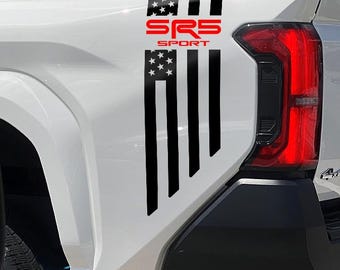 SR5 Sport Truck Bedside Vinyl Decals for Toyota Tacoma 2024-2026 Flag Stickers 2