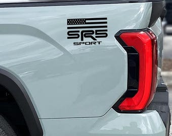 SR5 Sport Flag Decals for Tacoma 2024-2025 Truck Bedside Vinyl Sticker 2Pcs