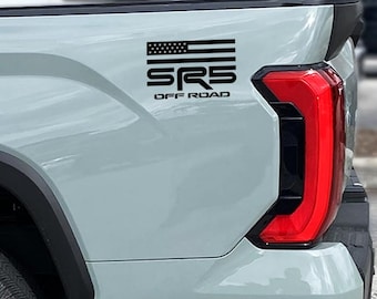 SR5 Off Road Flag Decals for Tacoma 2024-2025 Truck Bedside Vinyl Sticker 2Pcs